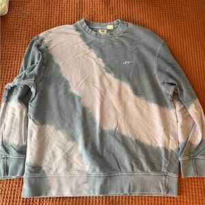 Levi's Women’s Tie-Dye Crewneck Sweatshirt in Light Blue & Light Purple